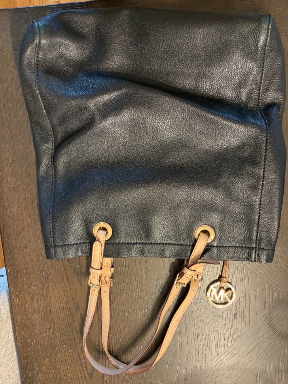 Black Leather Michael Kors Tote - Picture 2 of 3